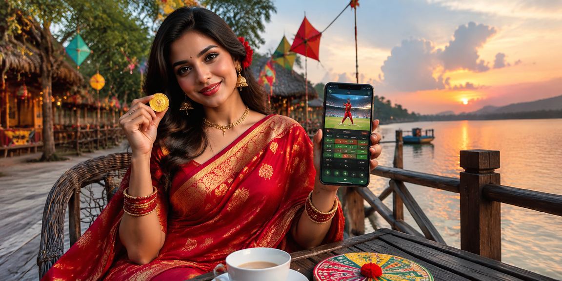 A user playing casino games and jackpots on mobile in Bandarban